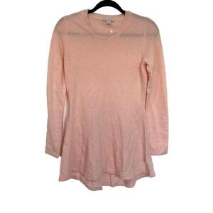🔥4/$25 Isaac Mizrahi Live Cashmere Fit & Flare Pullover Sweater Pink XXS